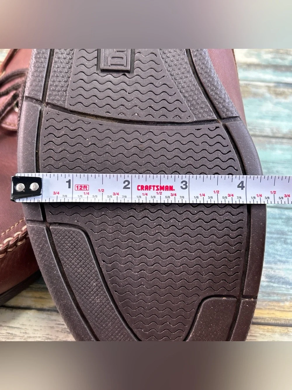 DUXBAK Decked Boat Shoe 10.5 Vintage Moc Toe Loafers Casual Shoes Brown Leather